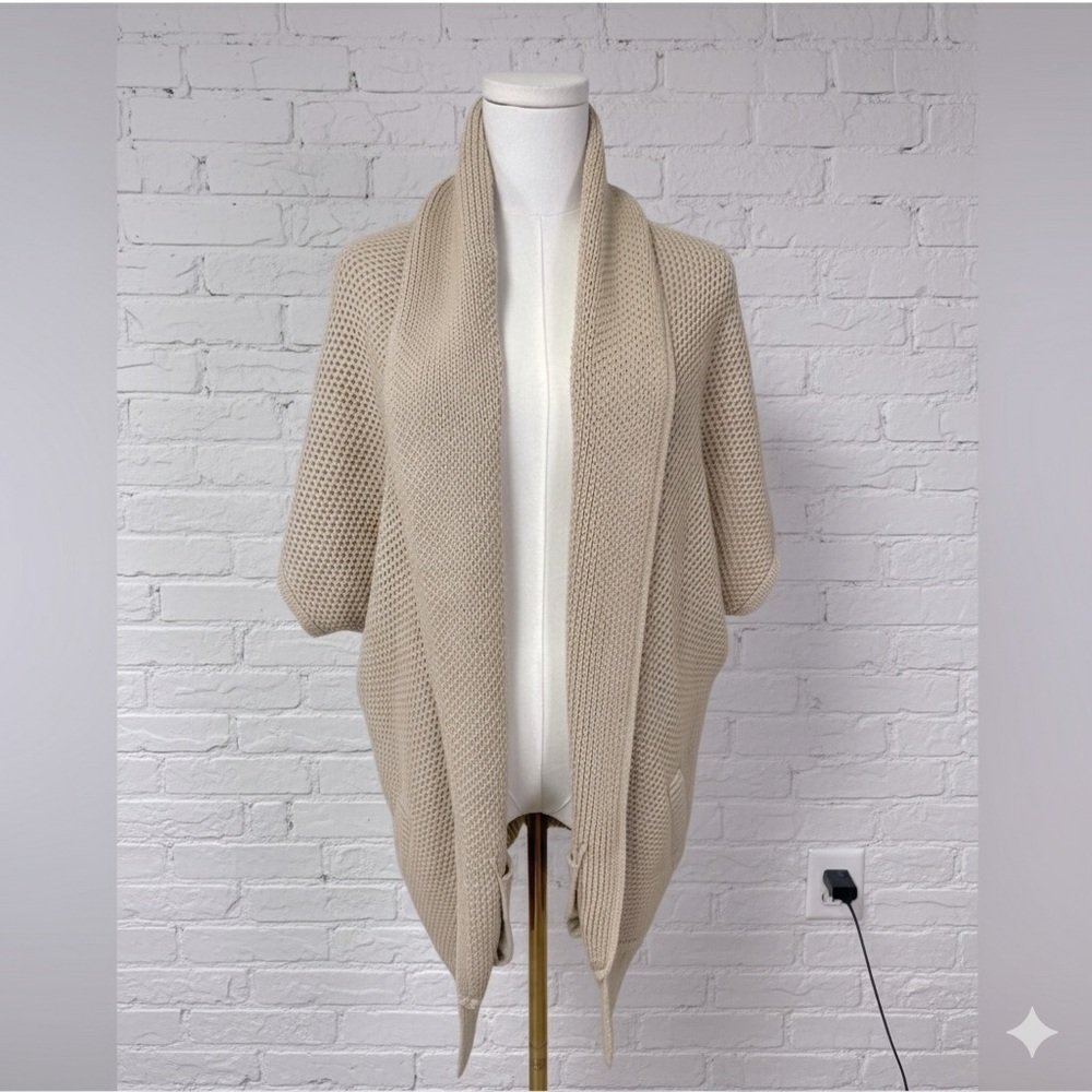 Comptoir des Cotonniers Slouchy Wool Cotton Cardigan